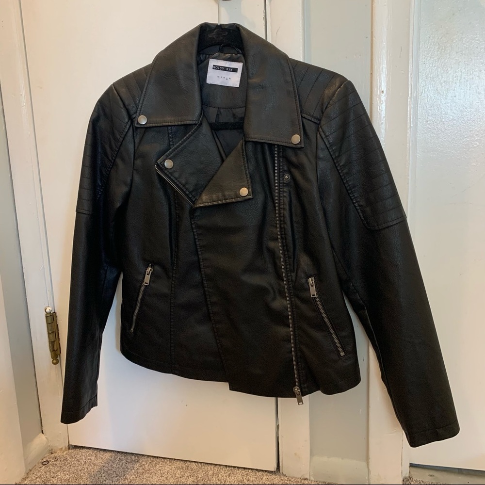 Faux leather jacket
